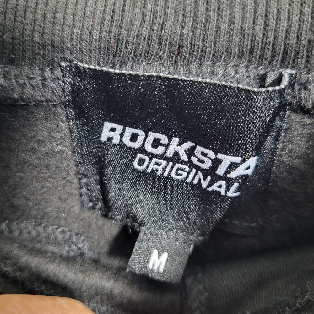 Rockstar Women's Black Joggers With Zippered Slash Pockets Size M 5726-1348 - Picture 4 of 10